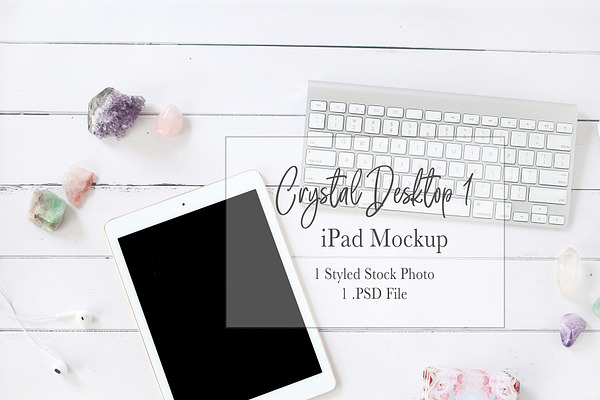 Crystal Desktop 01 - iPad Mockup