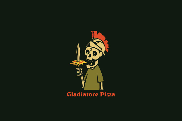 Gladiatore Pizza Logo Template in Logo Templates - product preview 1