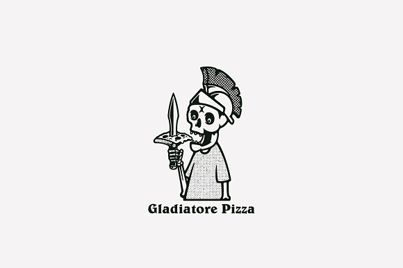 Gladiatore Pizza Logo Template in Logo Templates - product preview 2