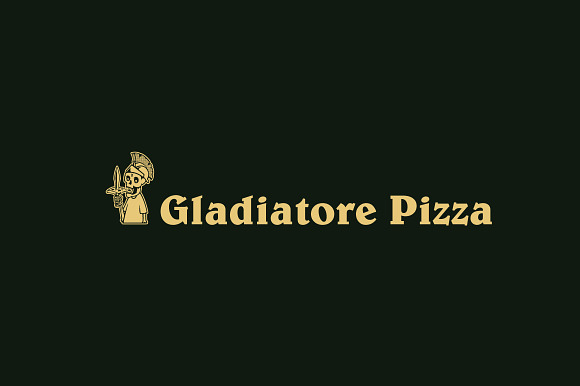Gladiatore Pizza Logo Template in Logo Templates - product preview 3