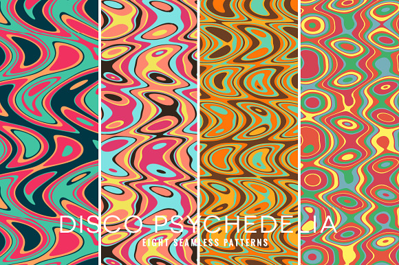 Disco Psychedelia in Patterns - product preview 1