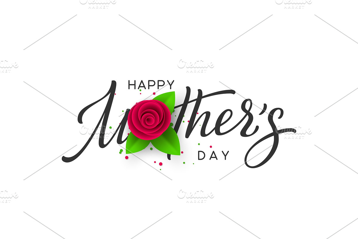 Happy Mothers day typography design. in Illustrations - product preview 8