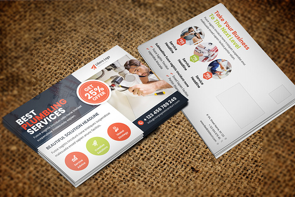 Postcard Design v7 in Postcard Templates - product preview 1