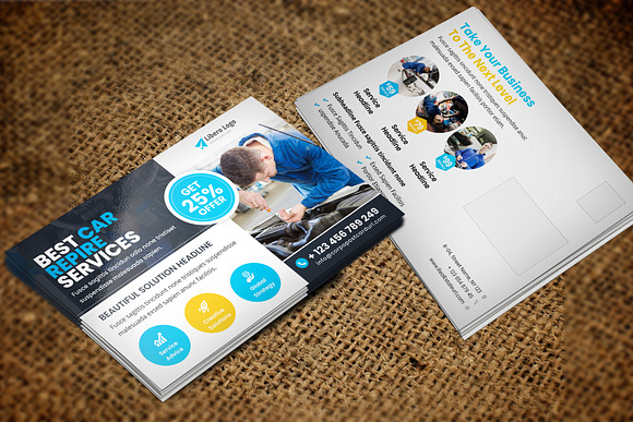 Postcard Design v7 in Postcard Templates - product preview 2