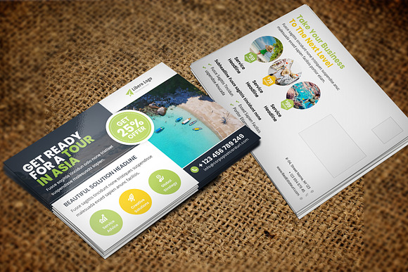 Postcard Design v7 in Postcard Templates - product preview 4