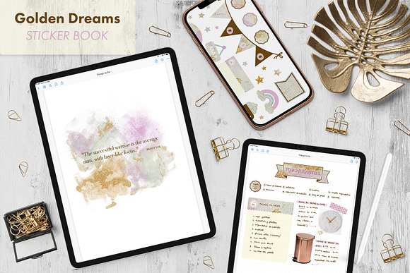 Golden Dreams - Sticker Book in Illustrations - product preview 3