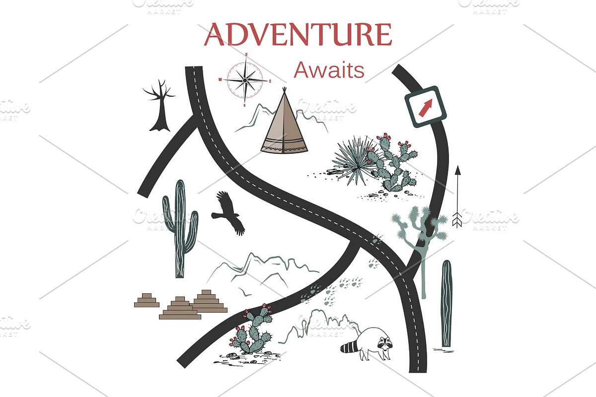 Roads, Mountains and Cacti Adventure in Textures - product preview 8