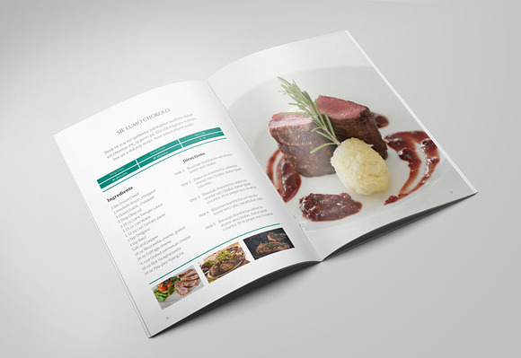 A5 Recipe Book in Brochure Templates - product preview 3