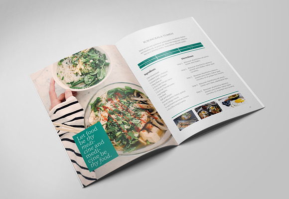 A5 Recipe Book in Brochure Templates - product preview 8