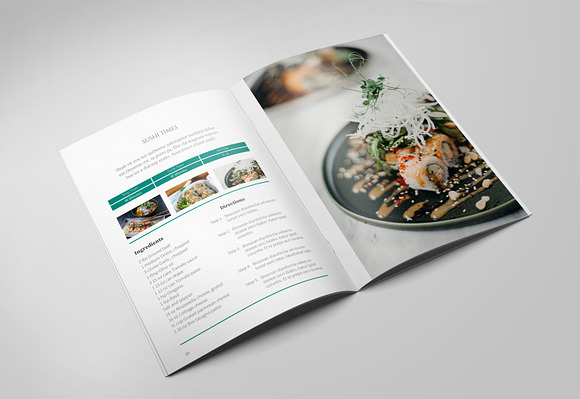 A5 Recipe Book in Brochure Templates - product preview 11