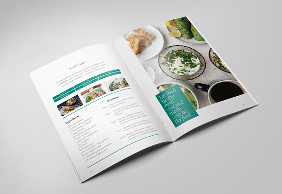 A5 Recipe Book in Brochure Templates - product preview 13