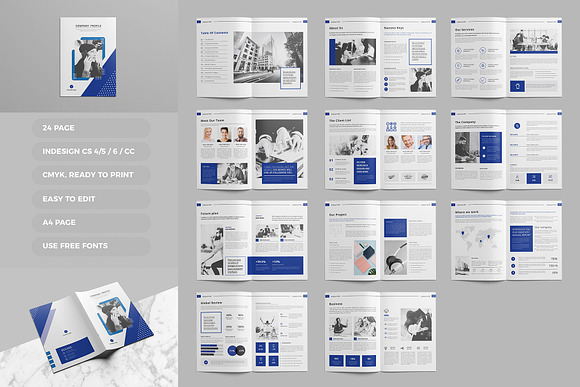 Company profile Template in Brochure Templates - product preview 1