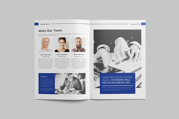 Company profile Template in Brochure Templates - product preview 3
