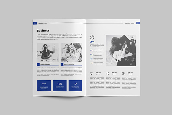 Company profile Template in Brochure Templates - product preview 4