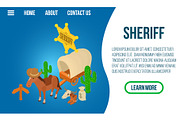 Sheriff concept banner