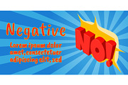 Negative concept banner