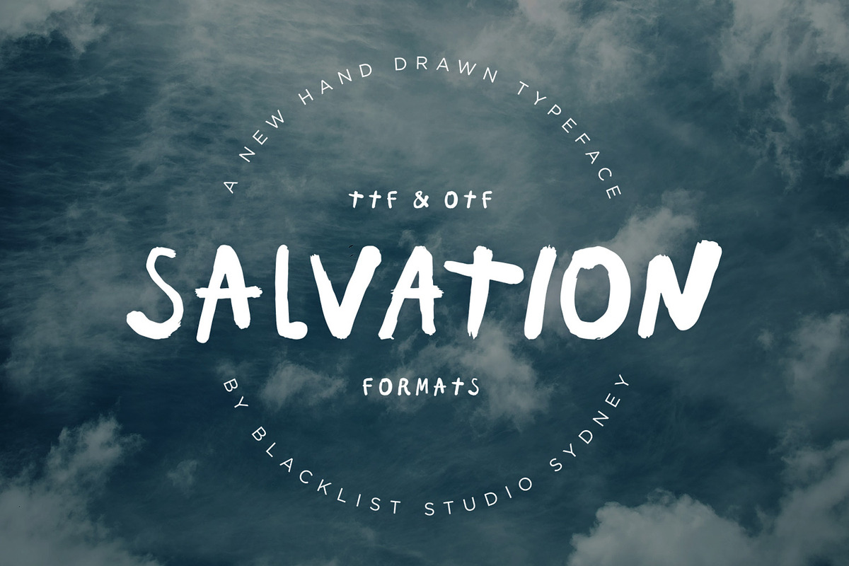 BLACKLIST SALVATION in Display Fonts - product preview 8