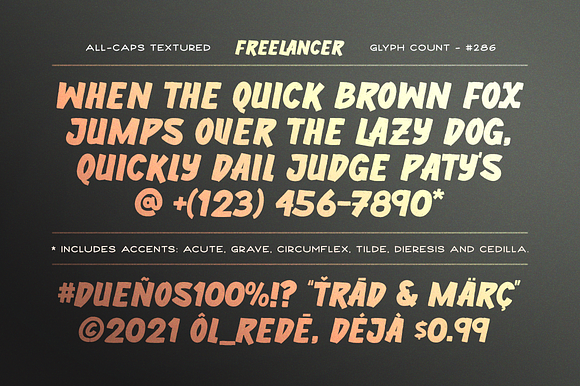 Freelancer Display in Display Fonts - product preview 1