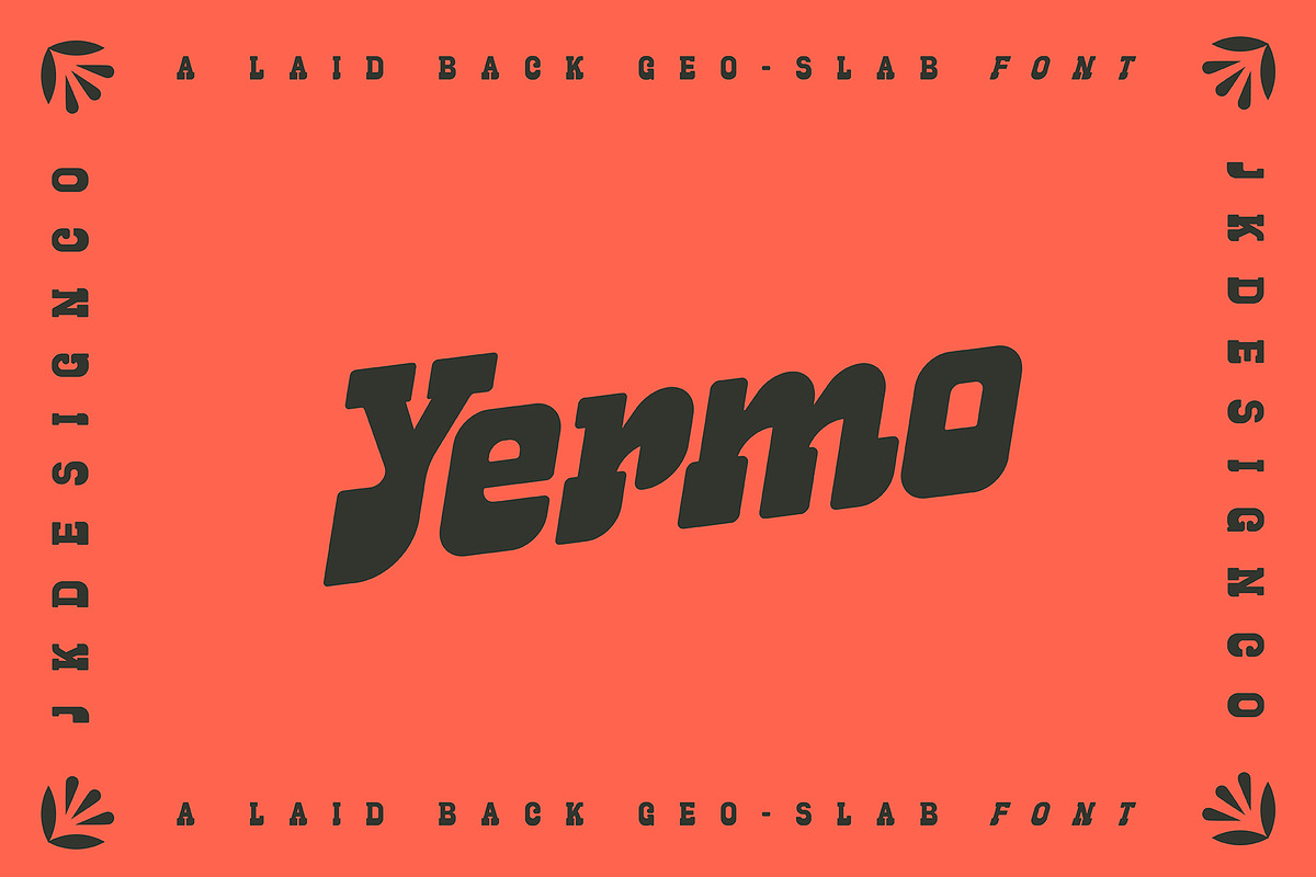Yermo - A Laid Back Geo-Slab Font in Fonts - product preview 8