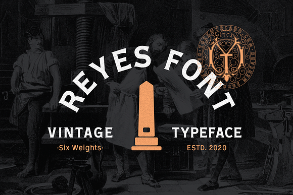 Reyes Typeface + Logo Templates in Display Fonts - product preview 1