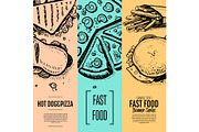 Fast food cafe menu corporate