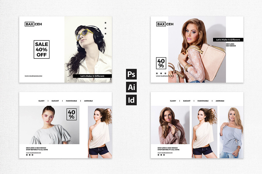 Fashion Postcard Flyer in Postcard Templates - product preview 8