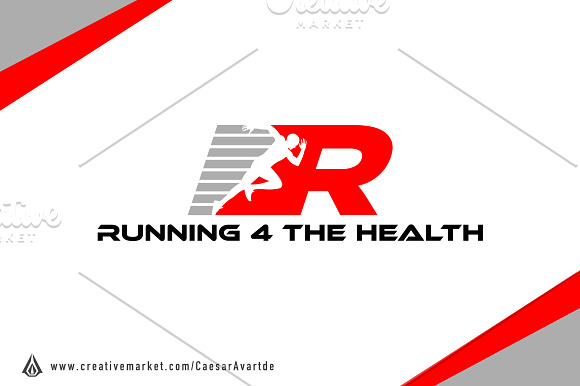 New! 6 Set of Running Logos Template in Logo Templates - product preview 3