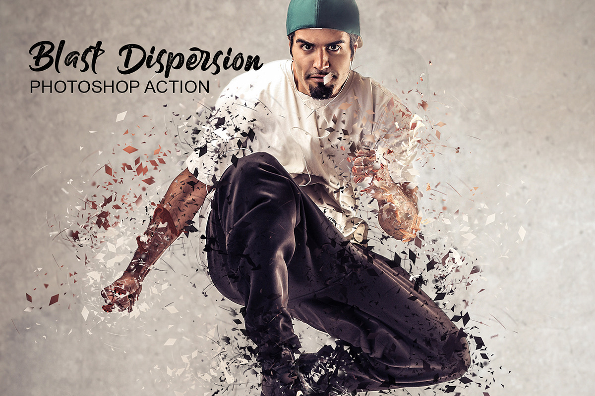 Blast Dispersion Photoshop Action in Add-Ons - product preview 8