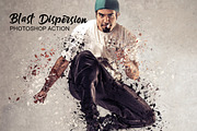 Blast Dispersion Photoshop Action