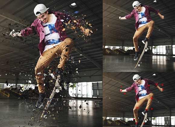 Blast Dispersion Photoshop Action in Add-Ons - product preview 1