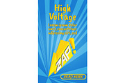 High voltage concept banner