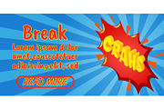 Break concept banner