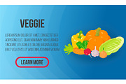 Veggie concept banner