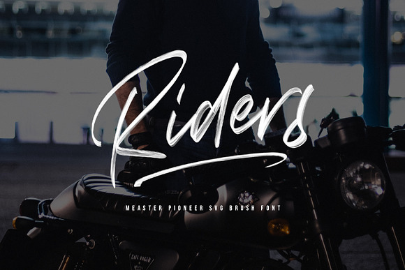 Measter Pioneer SVG Brush Font in Script Fonts - product preview 2