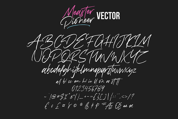 Measter Pioneer SVG Brush Font in Script Fonts - product preview 4