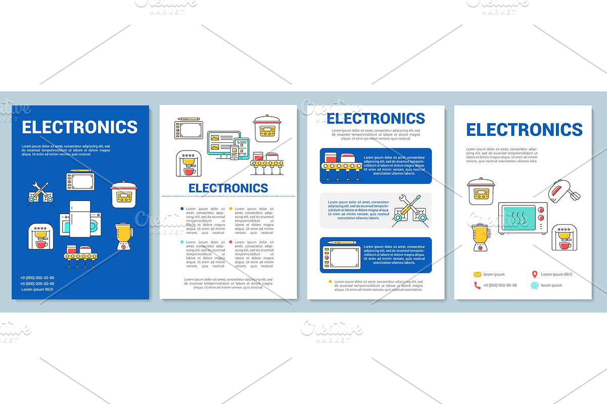 Electronics industry brochure in Brochure Templates - product preview 8