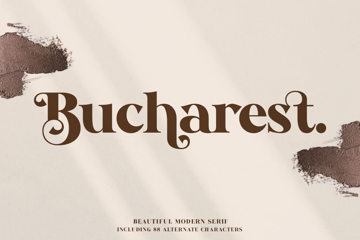 Bucharest - Modern Serif in Serif Fonts - product preview 8