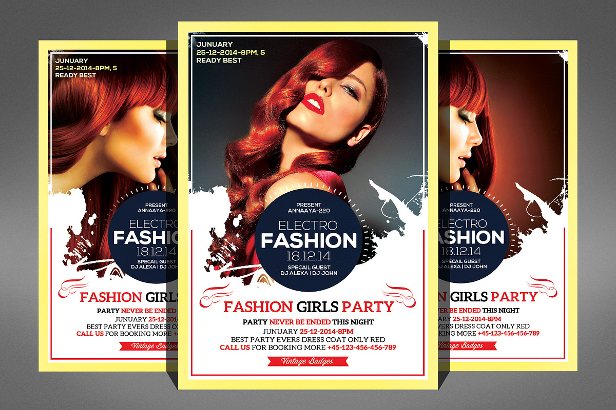 Fashion Party Flyer in Flyer Templates - product preview 8