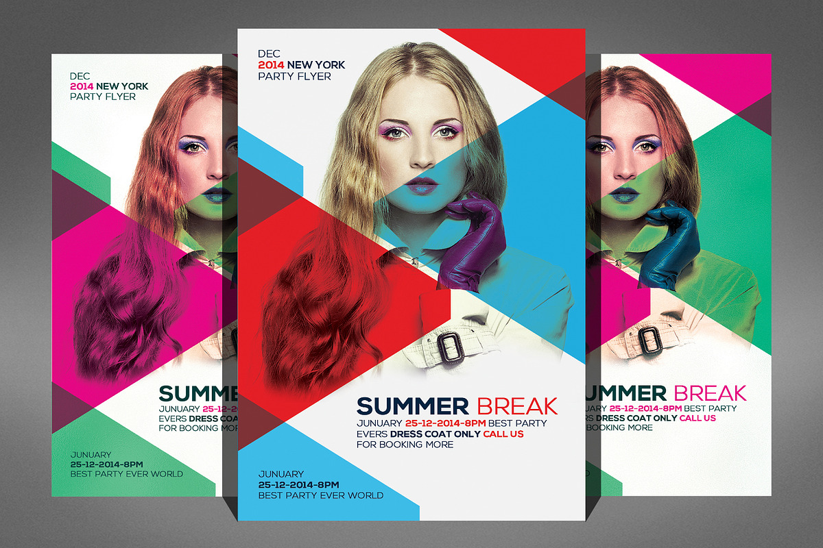 Fashion Girl Party Flyer Template in Flyer Templates - product preview 8