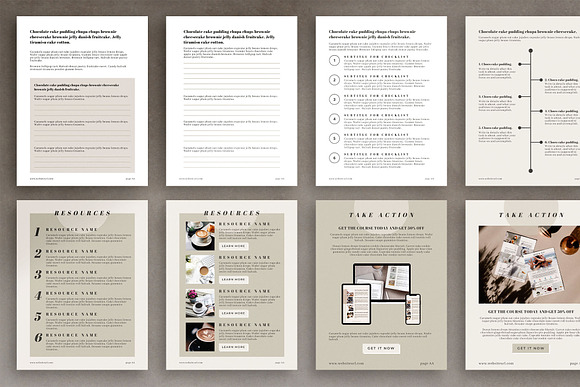 eBook-Workbook Canva Template-Maine in Magazine Templates - product preview 6