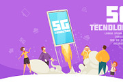 5G Internet technology poster
