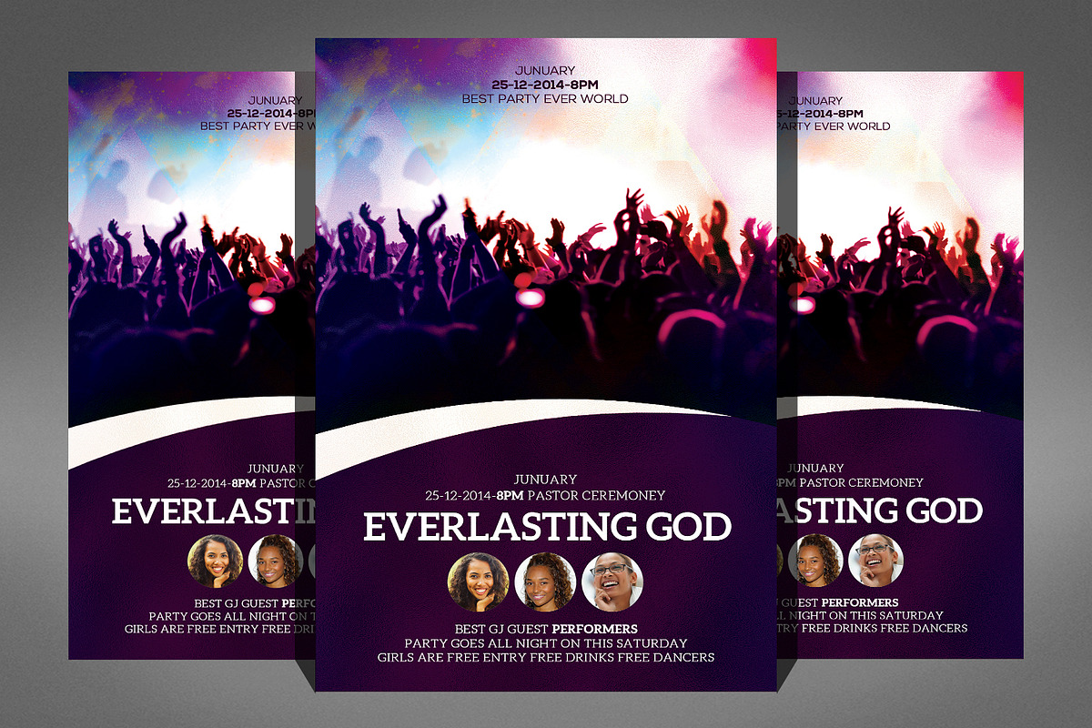 God Church Flyer Psd in Flyer Templates - product preview 8