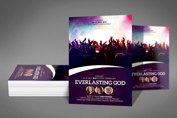 God Church Flyer Psd in Flyer Templates - product preview 1