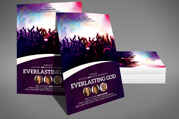 God Church Flyer Psd in Flyer Templates - product preview 2