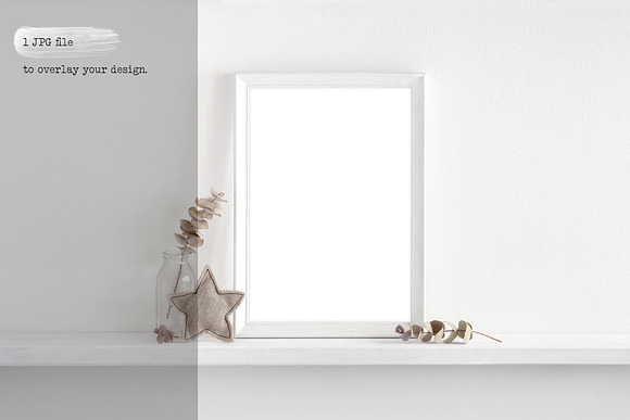A4 nursery wooden frame mockup in Print Mockups - product preview 4