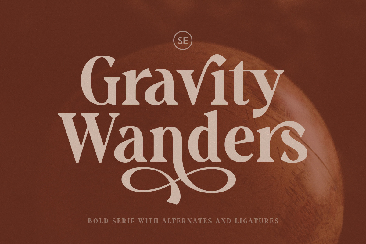 Gravity Wanders - Stylish Bold Serif in Serif Fonts - product preview 8