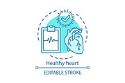 Healthcare, healthy heart icon