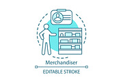 Merchandiser concept icon