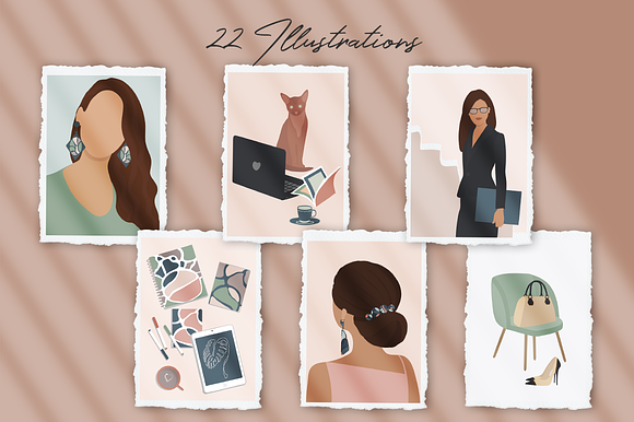 Ladypreneur 2 Illustration Set in Illustrations - product preview 4