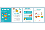 Vegetarian diet brochure template
